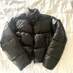 Zara cropped puffer coat